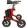 Antar Outdoor Rollator Premium mit Luftbereifung rot