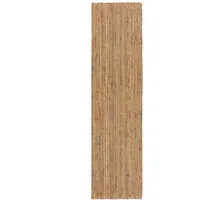KADIMA DESIGN Jute Teppich handgewebt strapazierfähig naturfaser | 60x230cm