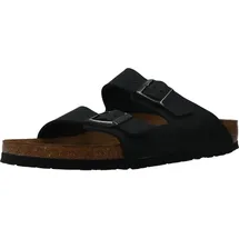 Birkenstock Arizona Nubukleder geölt schmal schwarz 36