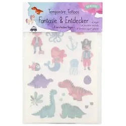 Mal mich bunt Kinder-Tattoos Fantasie