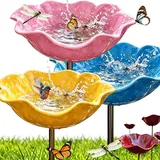 Neu BienenträNke füR Den Garten, Blumen Gartenstecker VogelträNke, 2/3 Stück Bienen TräNke Blume, füR Zur Dekoration Von RasenfläChen, Balkonen und GäRten (3PC-B)