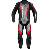 Spidi Laser Touring Lederkombi - Schwarz/Hellgrau/Rot / 48