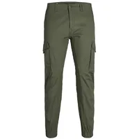 JACK & JONES Paul Flake Akm 542 Hosen Olive Night 27 32