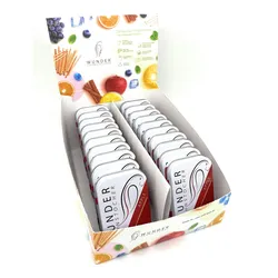 Wunder Zahnstocher Apfel  Dose - Display - Inhalt 20 Stück Edle Metalldose - Lifestyle