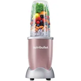 nutribullet Pro, 900 Watt Leistung, Einfach und schnell in der Anwendung, Kompakt, Leicht zu reinigen, Mit 700 ml Becher, Smoothiemixer, Smoothie Maker, Elektrischer Mixer, Roségold, NB904RG