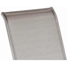 Merxx Amalfi Stapelsessel 56 x 76 x 97 cm diamantbraun 2er Set