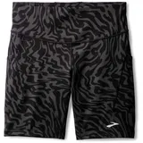 Brooks Spark 8 Short Tight Damen (Anthrazit M Größe) Laufbekleidung