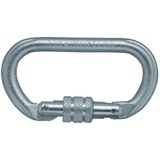 SKYLOTEC Karabiner,oval,m. Schraub sich.,Stahl,EN 362, 22 kN