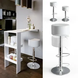 Vicco Barhocker 2er Set 33 x 92 cm Weiß