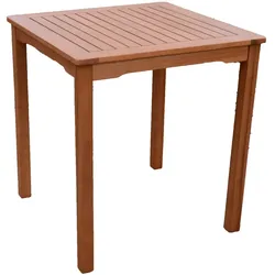 Garten Eukalyptus Tisch 70x70 Gartentisch Holztisch Holz massiv Balkon Terrasse