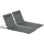 Outsunny Gartenliege 124 x 53 x 35-45 cm Grau