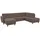 Home Affaire Wohnlandschaft HOME AFFAIRE "Palmera U-Form, B: 308 cm", braun, B:308cm H:89cm T:212cm, 100% Polyester;Struktur (100% Polyester);Luxus-Microfaser in Lederoptik (100% Polyester), Sofas, Wohnlandschaft, optional Bettfunktion & Bettkasten, Federkern