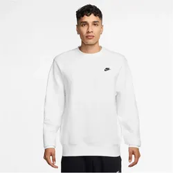 NIKE Club Basketball Crew Sweatshirt Herren 100 - white/black L