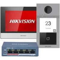 Hikvision Hikvision, Klingel + Türsprechanlage, DS-KIS604-S(C) Türsprechstellenset IP (Ethernet)