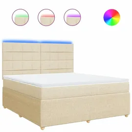 vidaXL Boxspringbett 180 x 200 cm Creme