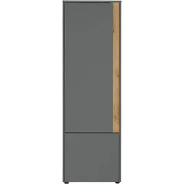 Lomadox Stauraumschrank 50 x 157 x 40 cm Grau