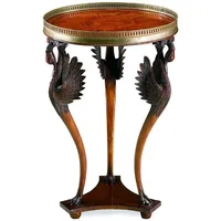 Casa Padrino Luxus Jugendstil Beistelltisch Schwäne Braun / Schwarz