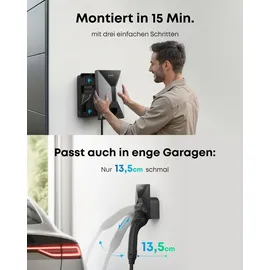 Anker Solix V1 Wandladestation Typ 2 (11 kW, 16 A) 5 m
