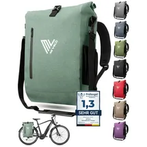 MIVELO 3in1 Fahrradtasche Gepäckträgertasche Rucksack mint