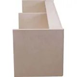 MonsterShop Hängeschrank Wohnwagen 120 x 25 x 25 cm Schwarz
