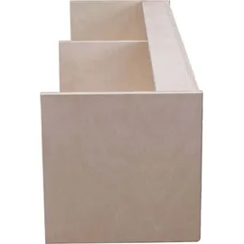 MonsterShop Hängeschrank Wohnwagen 120 x 25 x 25 cm Schwarz