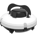 Poolroboter, Boden und Wand, Wasserleitung, kabelloser Poolstaubsauger, 120 Minuten Reinigung, Klettern der Wände, zwei leistungsstarke Sauganschlüsse, 4 kg, ultraleicht, ideal für Enterr Pools (weiß)