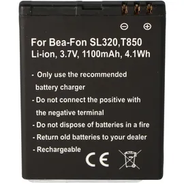 AccuCell Akku passend für Bea-Fon SL320 Akku T850, DRTEL-4D-01, Olympia Brio
