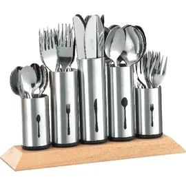 Esmeyer PIPES Besteckhalter Edelstahl 30 x 16,5 x 10 cm