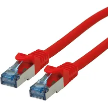 Roline Patchkabel Cat.6A S/FTP PiMF Component Level, LSOH, rot, 0,5 m