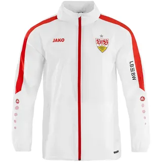 Jako VfB Stuttgart Power Allwetterjacke Kinder) 004 / weiß/rot 164