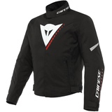 Dainese Veloce D-dry Jacket Motorradjacke Ganzj hrig Wasserdicht mit Abnehmbarer Thermoschicht, Schwarz/Weiß/Lava Rot, 52
