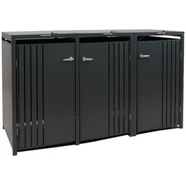 Proregal Mülltonnenverkleidung 122 x 200 x 84 cm anthrazit