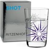 Ritzenhoff & Breker RITZENHOFF Next Shot Schnapsglas von Alena St. James, aus Kristallglas, 40 ml, Platin, Lila