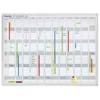 Franken Jahresplaner 120 x 90 cm Grau/Weiß/Silber