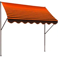 Angerer Klemmmarkise Design 200 250 x 150 cm orange/braun