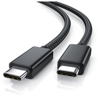 Primewire Thunderbolt 3 Kabel, USB 4 Typ C, USB-Kabel, USB-C, 4.0 (80 cm), Gen 3x2-100 Watt PowerDelivery Ladekabel / Datenkabel 40 Gbit/s, 0,8 m schwarz