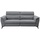 vente-unique Relaxsofa elektrisch 3-Sitzer - Stoff - Grau - MACARI