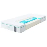 essence sleep 7-Zonen Matratze 140 x 200 cm Härtegrad 3, Höhe 22 cm - Schaumstoff Matratze aus 3 Schichten - Öko-Tex Rollmatratze, 2 Memory Schaum Kissen inkl. - atmungsaktiv und druckentlastend LINEA