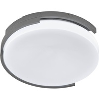 ETC Shop LED Deckenleuchte Metall Weiß Grau Schlafzimmerlampe Deckenlampe