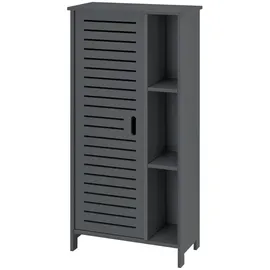 [en.casa] Badezimmerschrank Vansbro 96x48x24 cm WPC Dunkelgrau