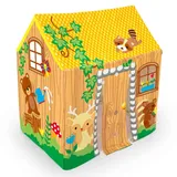 BESTWAY Kinderspielhaus – Bunter Spielspaß für Draußen, 102 x 76 x 114 cm