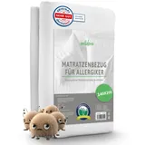 welldora ǀ Premium Milbenbezug Matratzen 140x200x20 ǀ Fachärztlich getesteter Allergiker Matratzenschoner ǀ Anti Milben Bettwanzen Encasing mit Reissverschluss ǀ Allergiker Bettwäsche