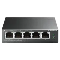 TP-Link TL-SG1005LP 5-Port Gigabit PoE Switch mit 4 PoE+-Ports, lüfterlos) Schwarz