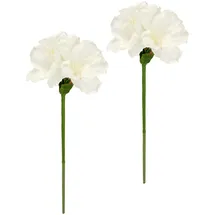 I.GE.A. Kunstblume I.GE.A. "Amaryllis 2er Set", weiß, B:16cm H:60cm L:12cm, Polyester, Kunstpflanzen, 60cm Blumen Zweig Dekozweig Weihnachtsdeko Weihnachtsblume Deko