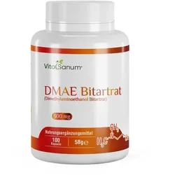 VitaSanum®- DMAE Bitartrat (Dimethylaminoethanol Bitartrat) 300 mg 100 Kapseln 100 St