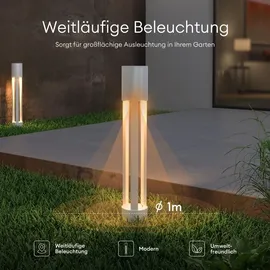 doporro Wegeleuchte weiß ⌀120xH700mm 10W IP65 wetterfest