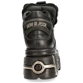 New Rock M.106-S112, schwarz, Plateau und Verzierungen Metallic Urban Black Shoes - 44 - 44 EU