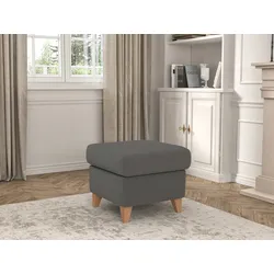Stauraumhocker SIT & MORE "Visby", grau, B:58cm H:48cm, Hocker, Stauraum, auch erhältlich mit Wasser zu reinigendem "Soft clean" Bezug
