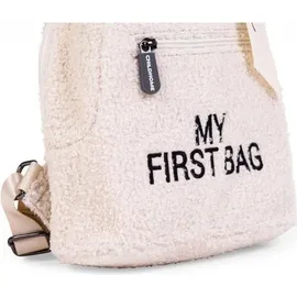 Childhome CHILDHOME, Kinderrucksack Baby, Schule, Kindergarten, Vorschule, Kinderkrippe, Zwei Fächer, Lunchbag/Flaschen geeignet, Abnehmbare Sicherheitsschnalle, Wasserabweisend, My First Bag, Teddy