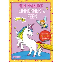Carlsen Verlag Mein Malblock: Einhörner & Feen